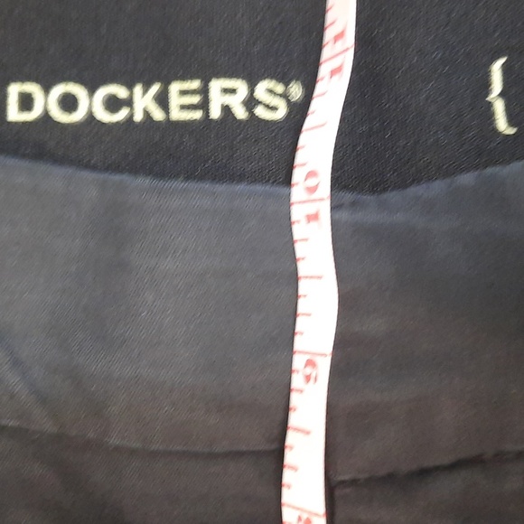 Dockers Black Flat Front Chino Pants with elastic waistband Size 14S - Picture 2 of 5